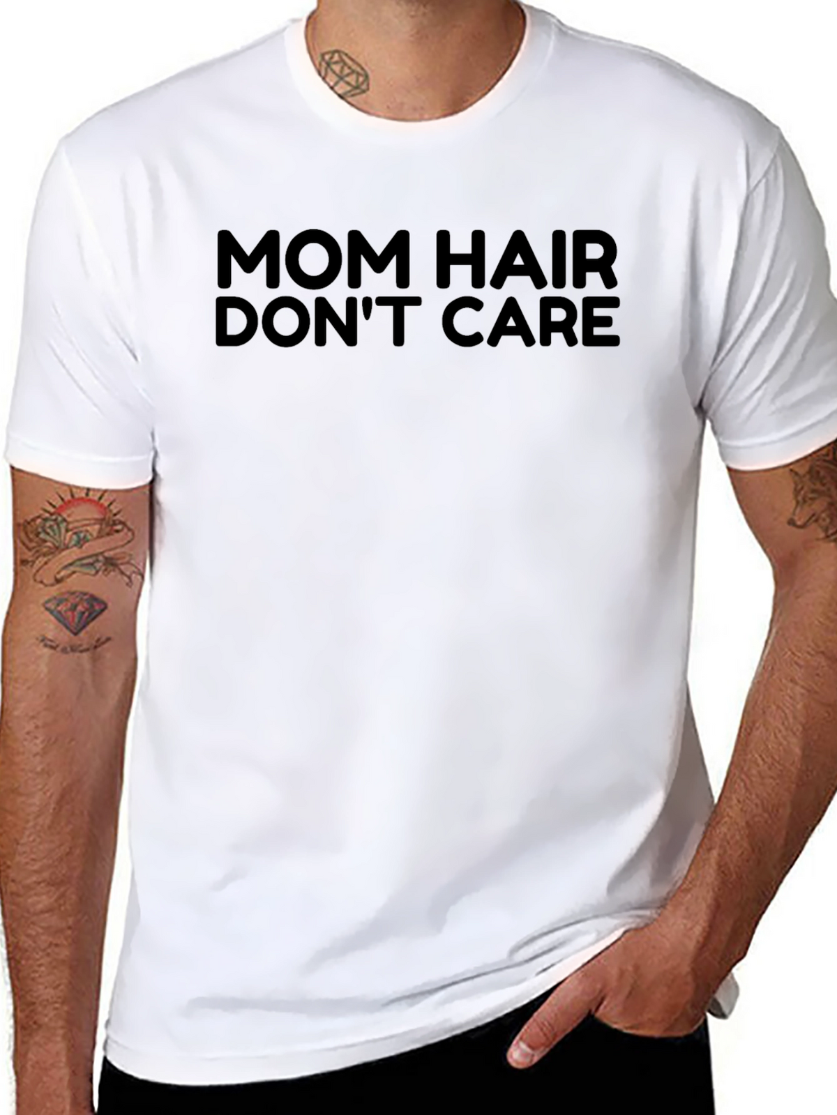Mom Hair Dont Care Graphic T-Shirt