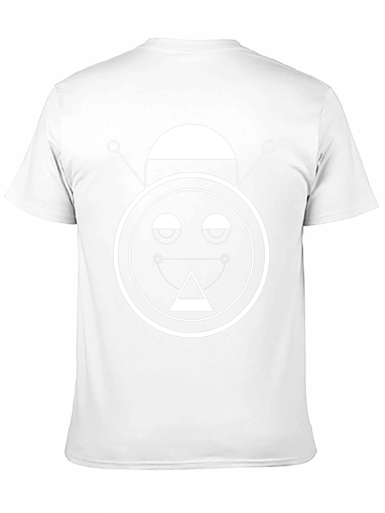 Abstract Robot Graphic Tee - Unisex Black T-Shirt