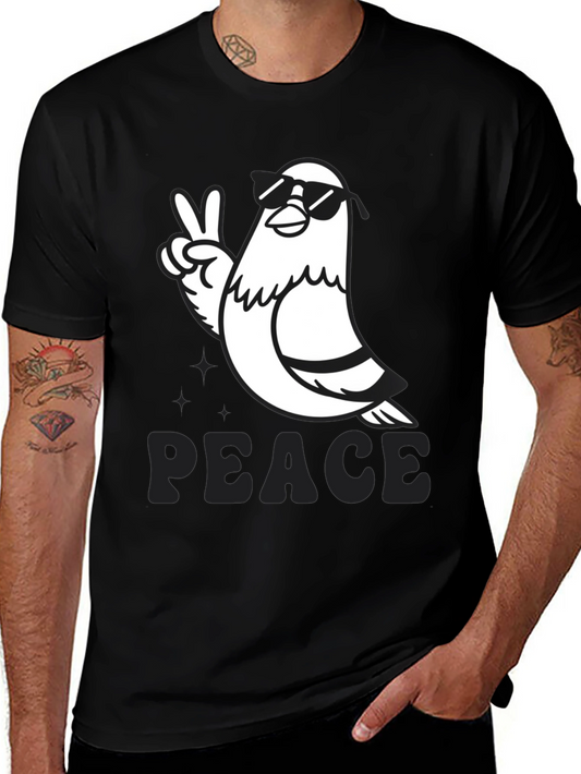 Peace Pigeon Graphic T-Shirt