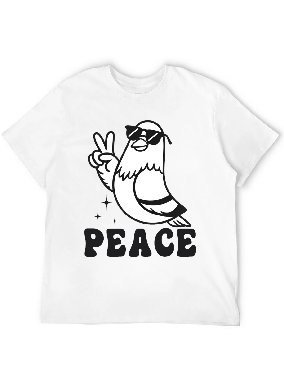 Peace Pigeon Graphic T-Shirt