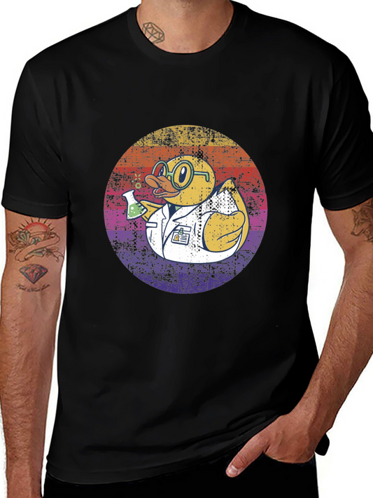 Scientist Duck T-Shirt - Retro Design