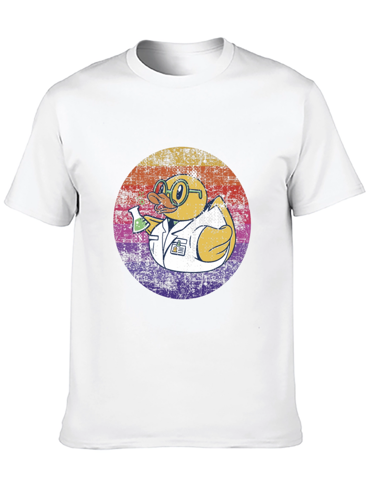 Scientist Duck T-Shirt - Retro Design