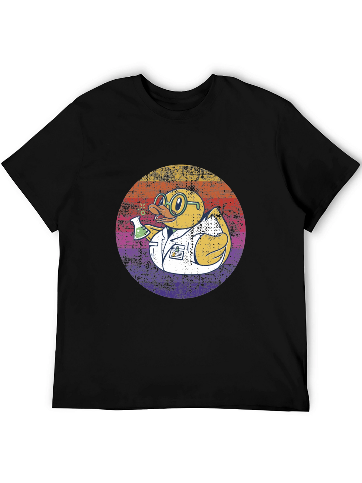 Scientist Duck T-Shirt - Retro Design