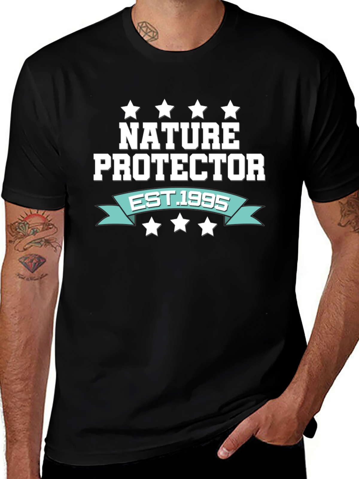 Nature Protector EST. 1995 Black T-Shirt