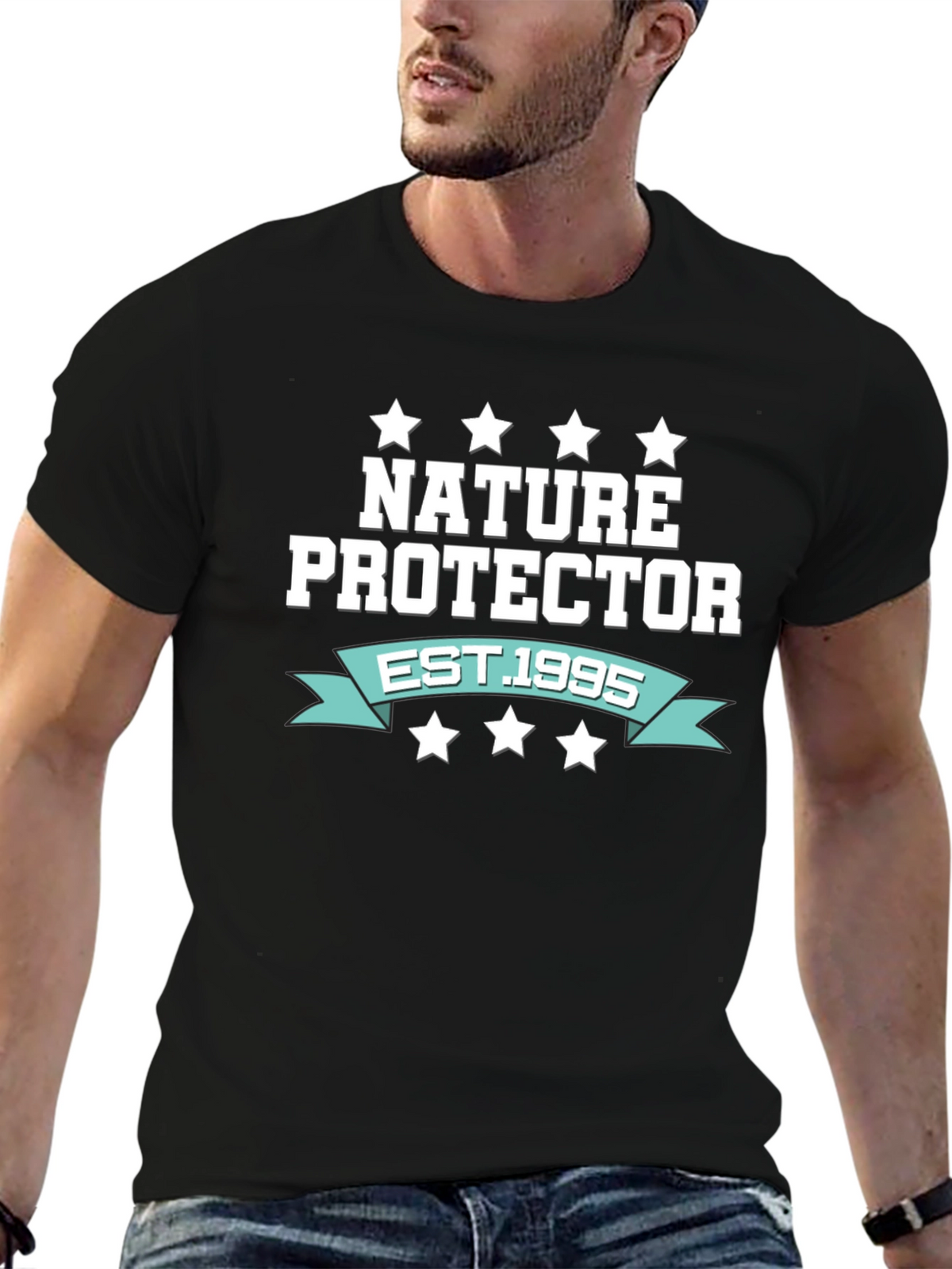 Nature Protector EST. 1995 Black T-Shirt