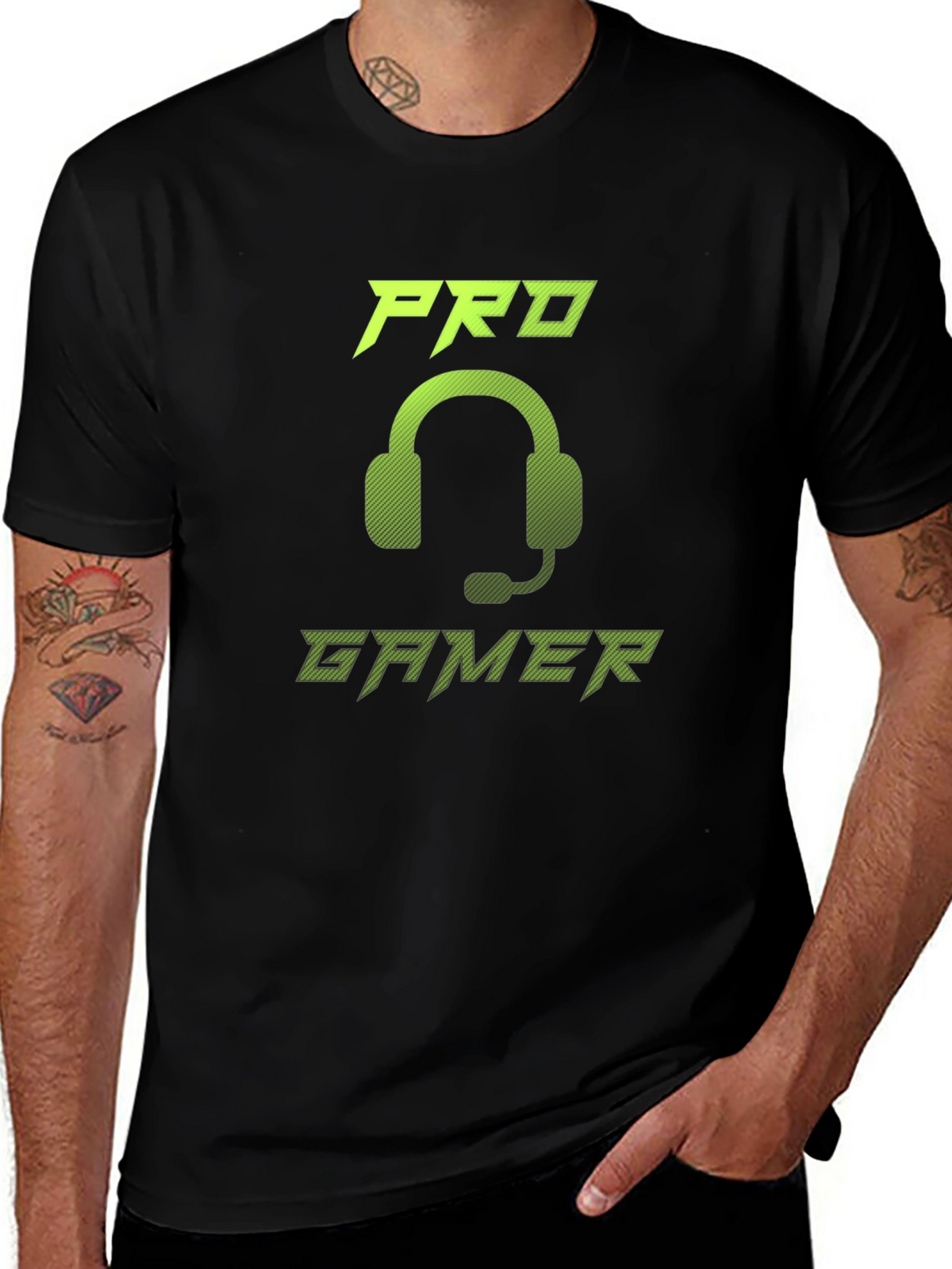 Pro Gamer Graphic Tee - Gaming Headset Design