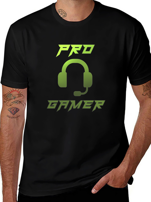 Pro Gamer Graphic Tee - Gaming Headset Design