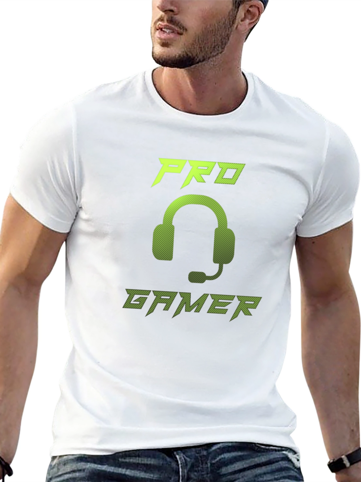 Pro Gamer Graphic Tee - Gaming Headset Design