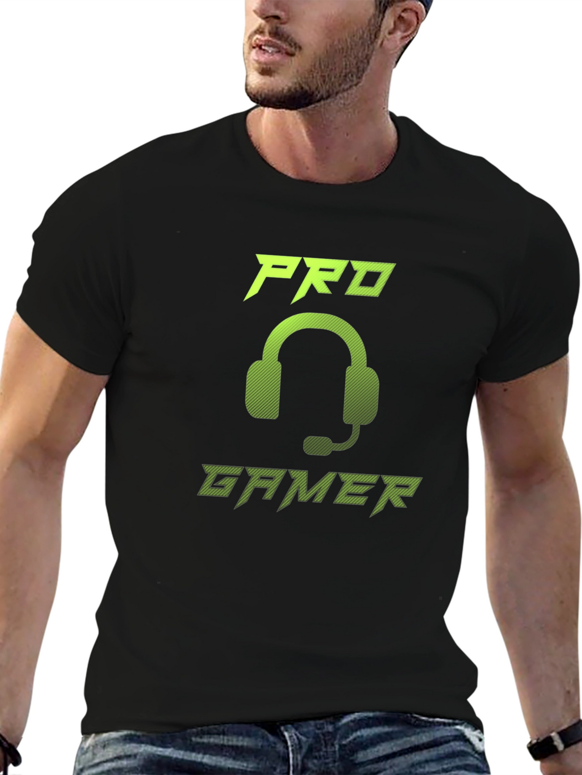 Pro Gamer Graphic Tee - Gaming Headset Design