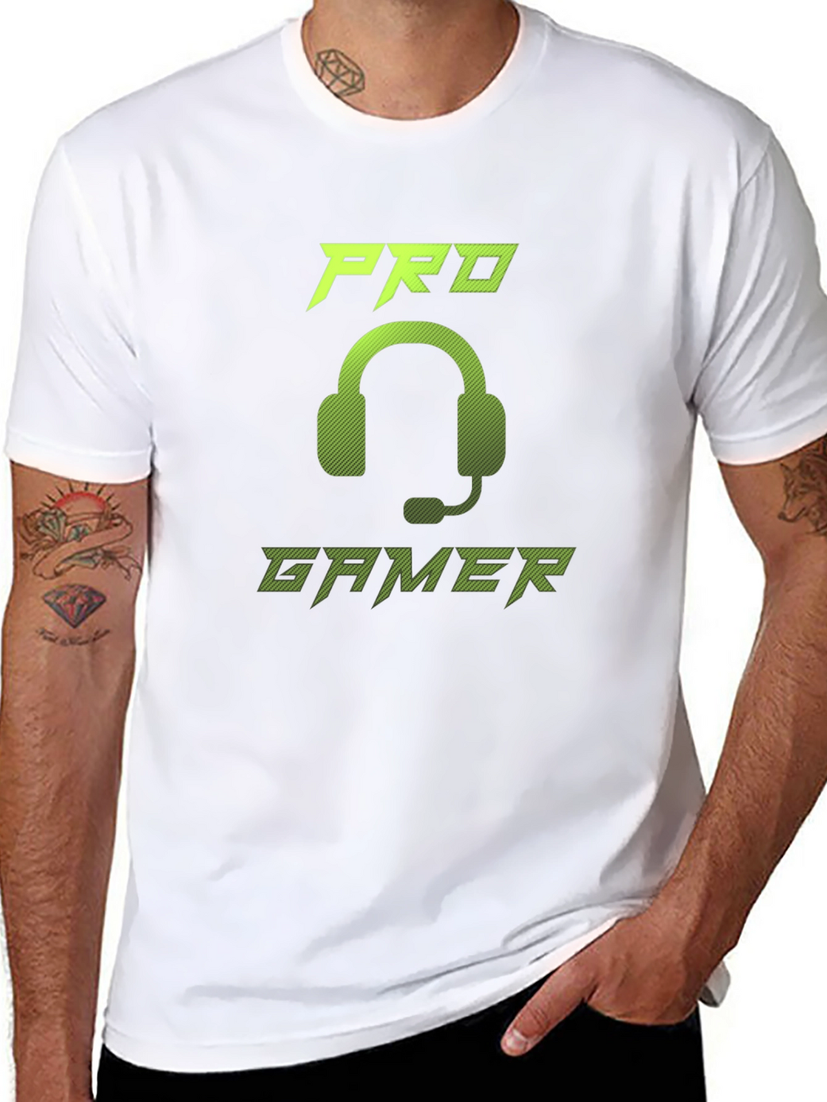 Pro Gamer Graphic Tee - Gaming Headset Design