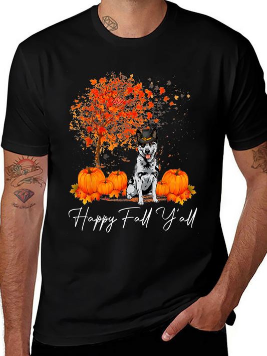 Happy Fall Yall Dog T-Shirt