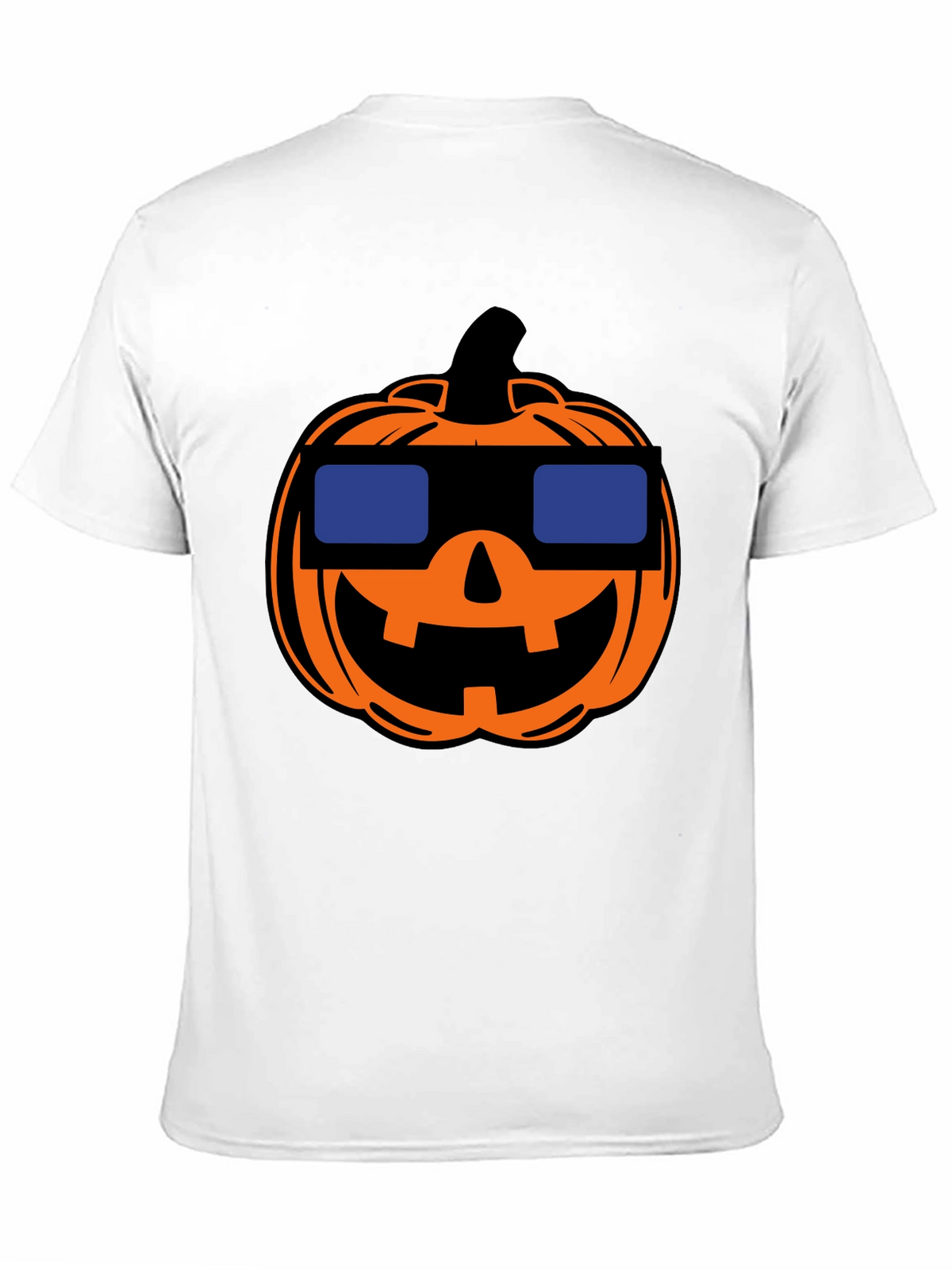 Cool Pumpkin Halloween Black T-Shirt
