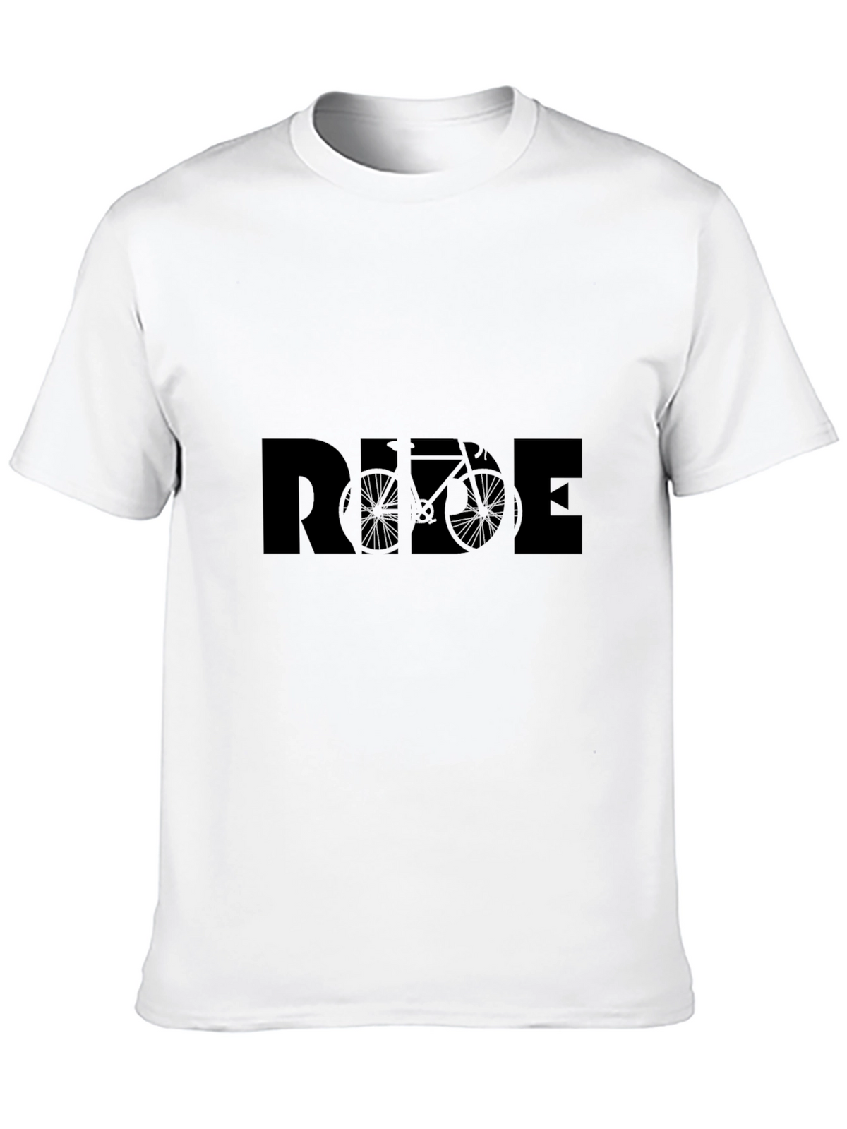 Ride Bicycle Graphic Tee - Stylish Black Cotton T-Shirt