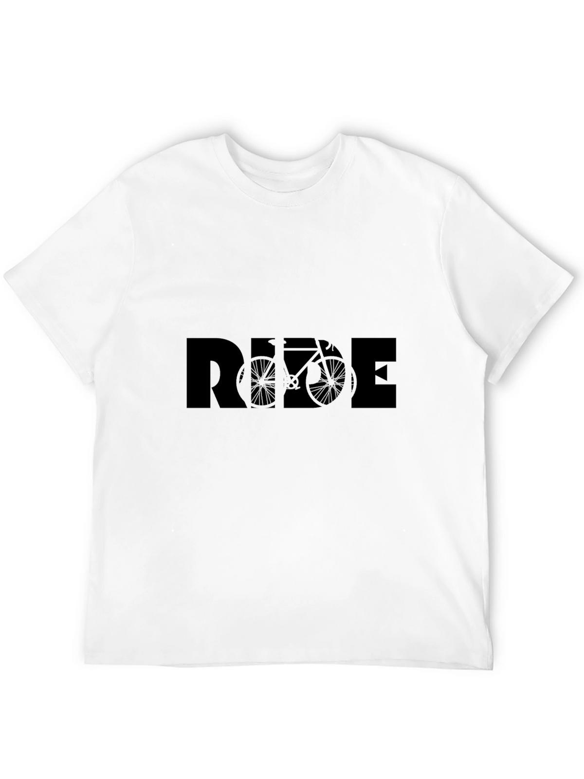 Ride Bicycle Graphic Tee - Stylish Black Cotton T-Shirt