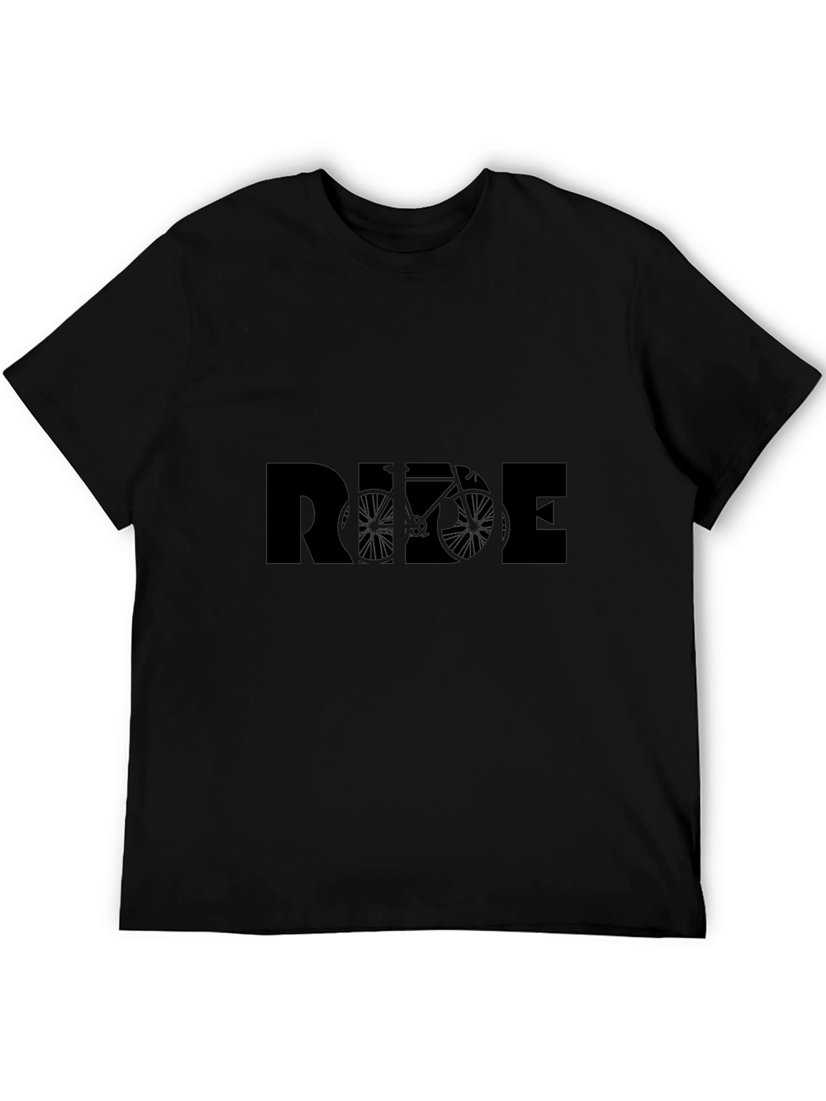 Ride Bicycle Graphic Tee - Stylish Black Cotton T-Shirt