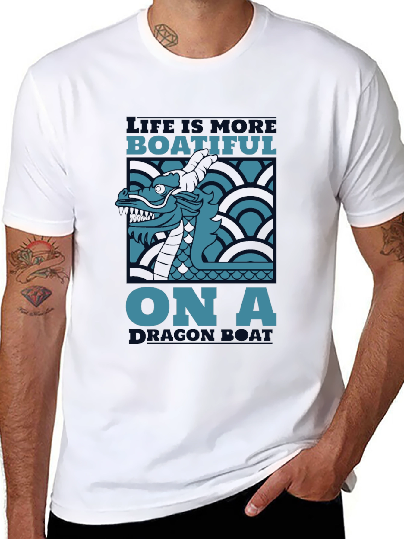 Boatiful Dragon Boat Graphic Tee