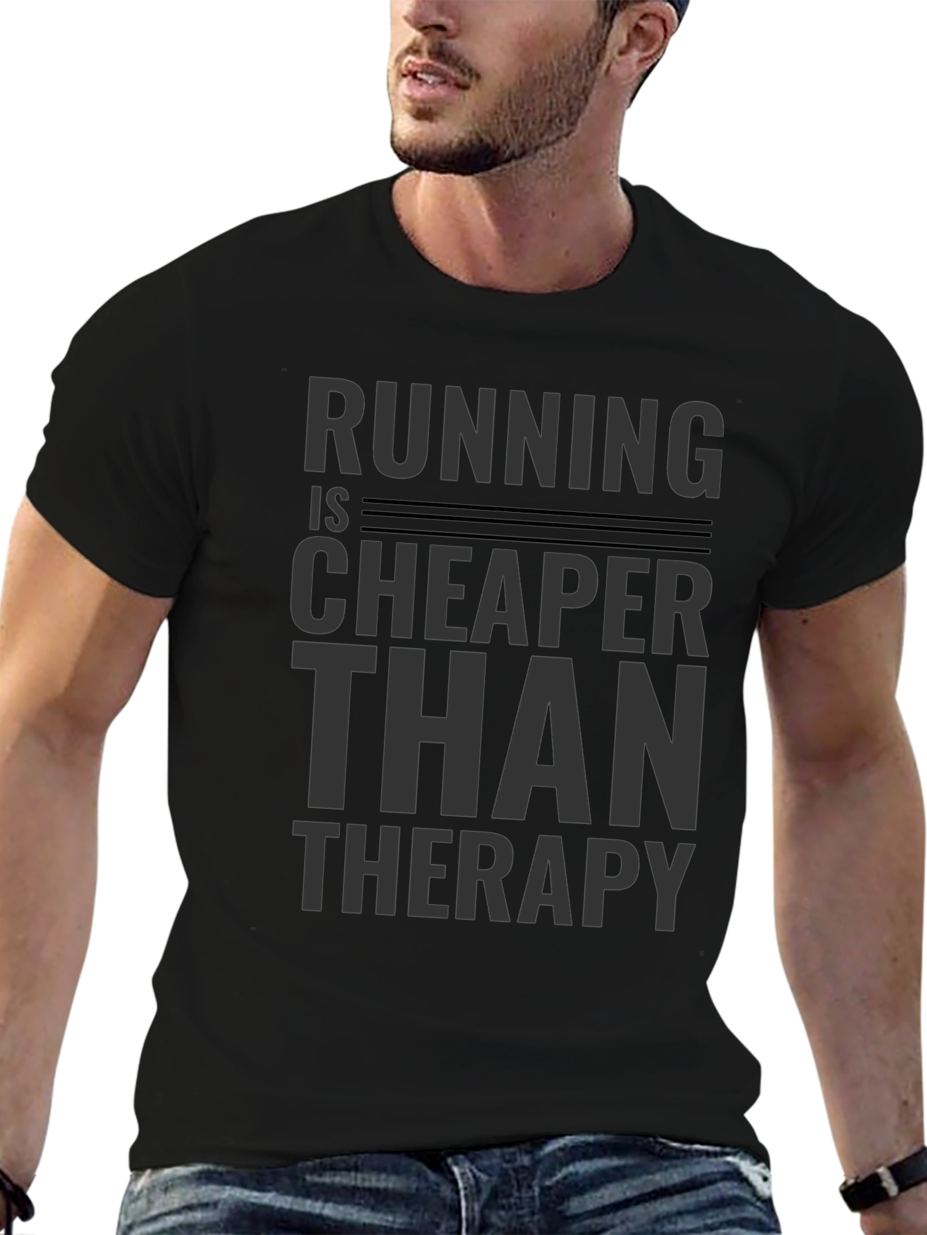 Running is Cheaper Than Therapy T-Shirt