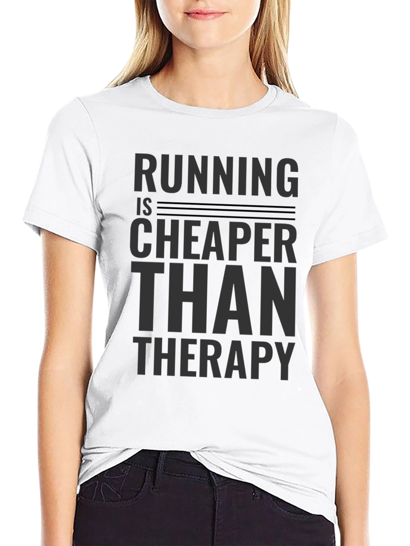 Running is Cheaper Than Therapy T-Shirt