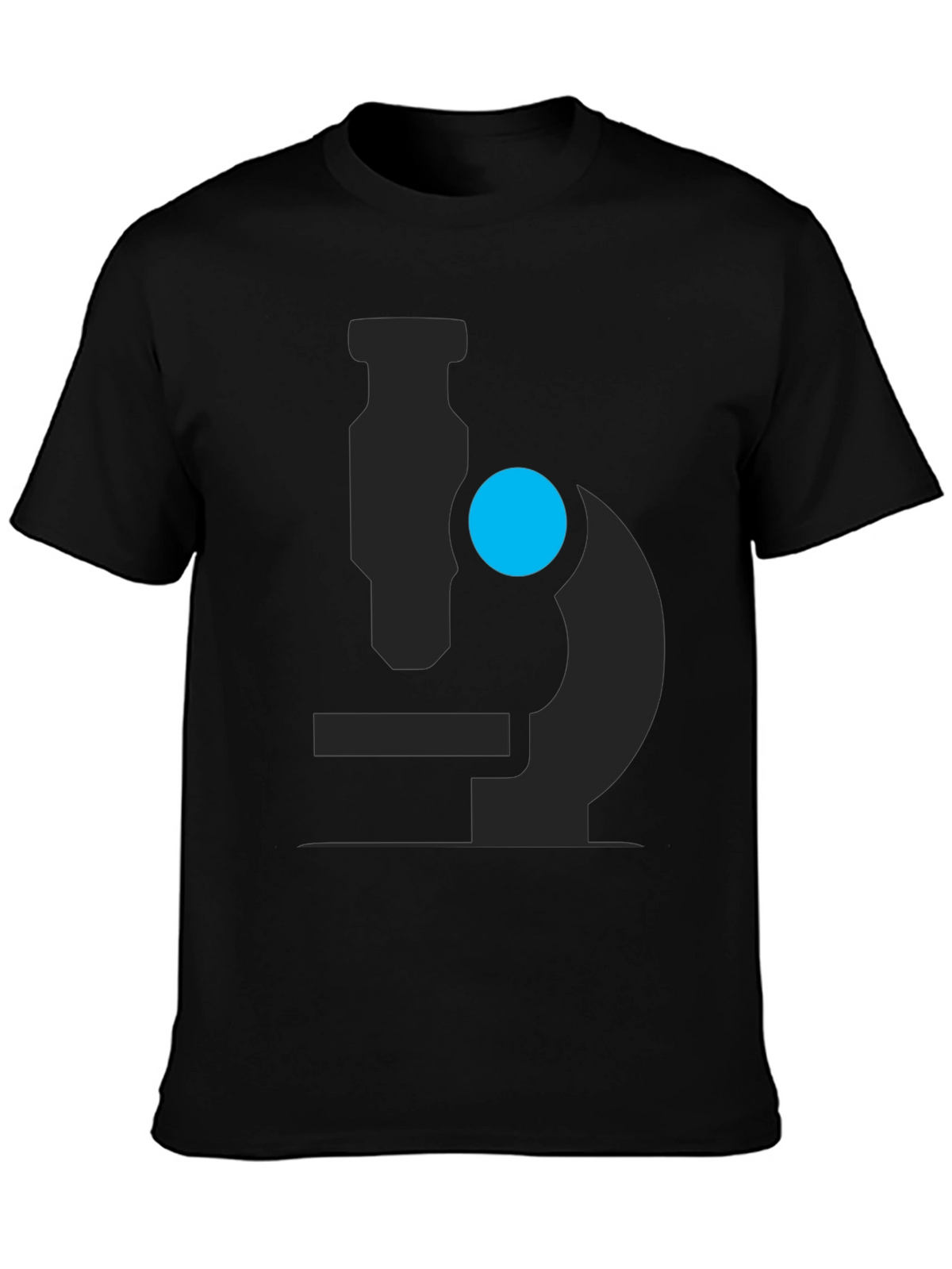 Microscope Graphic Black T-Shirt