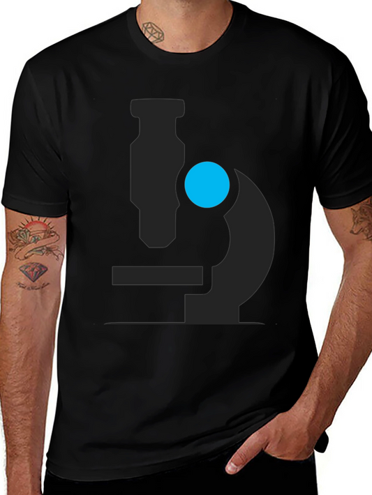 Microscope Graphic Black T-Shirt