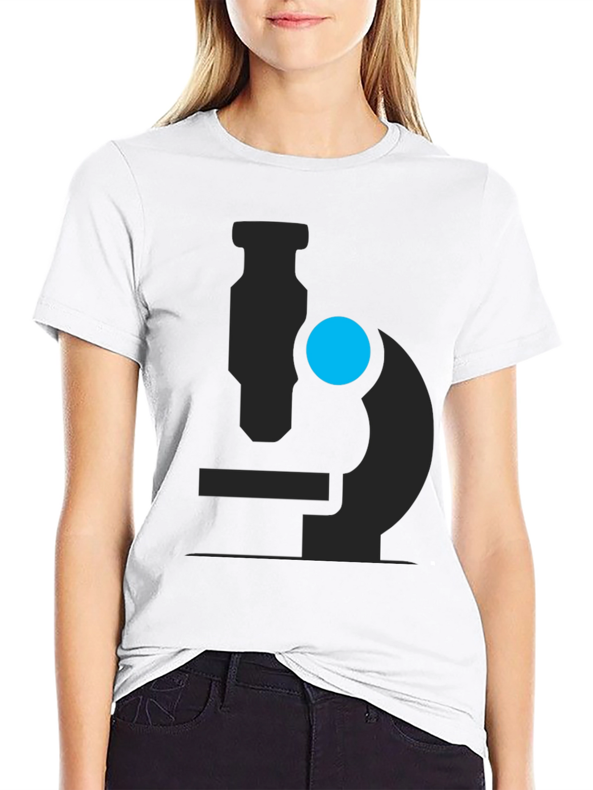 Microscope Graphic Black T-Shirt