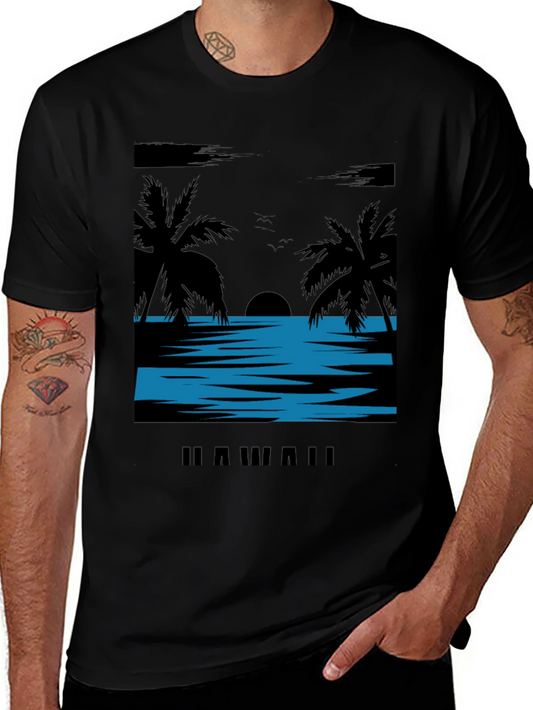 Hawaii Sunset T-Shirt - Island Vibes Graphic Tee