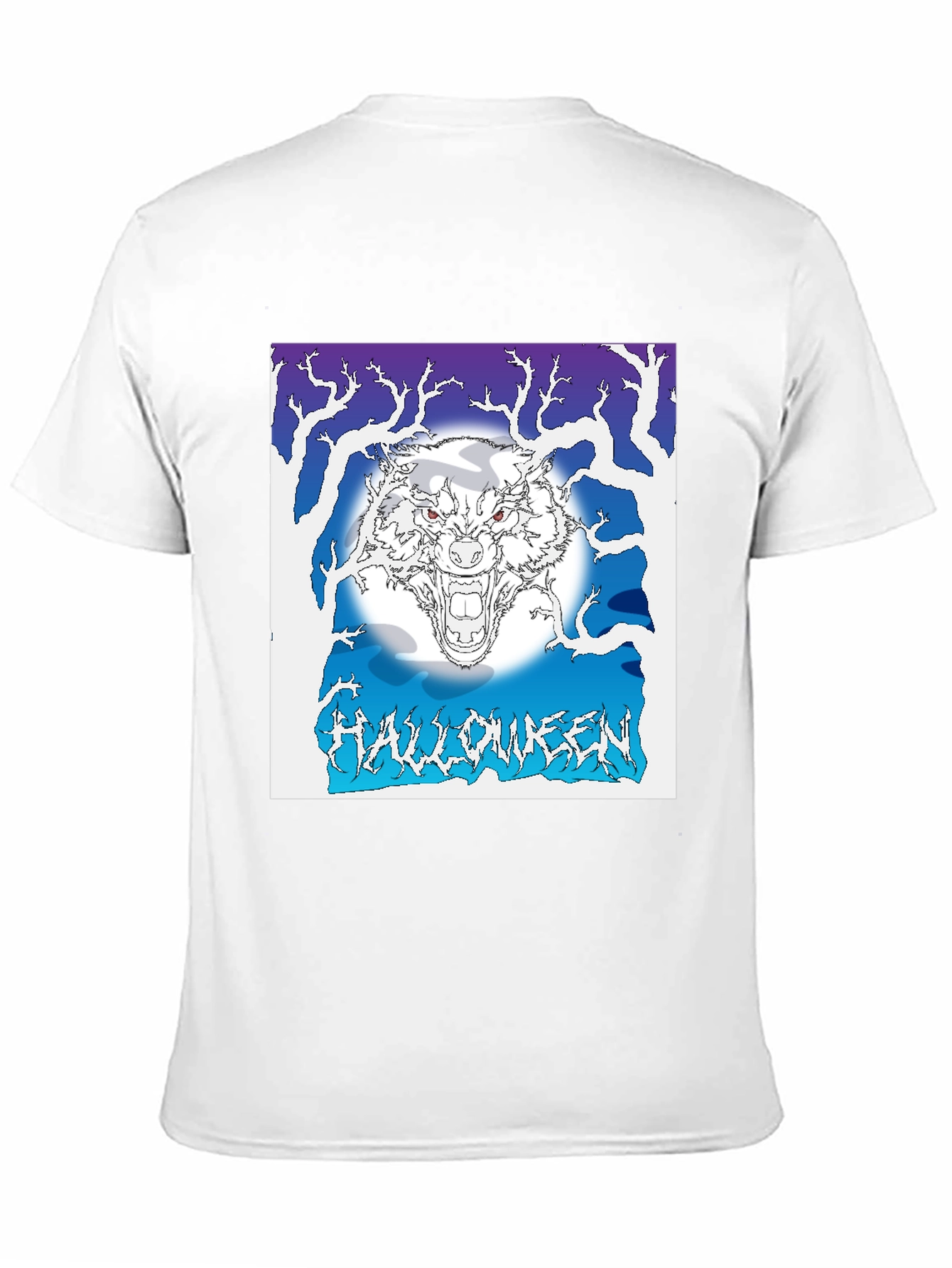 Halloween Wolf Graphic T-Shirt