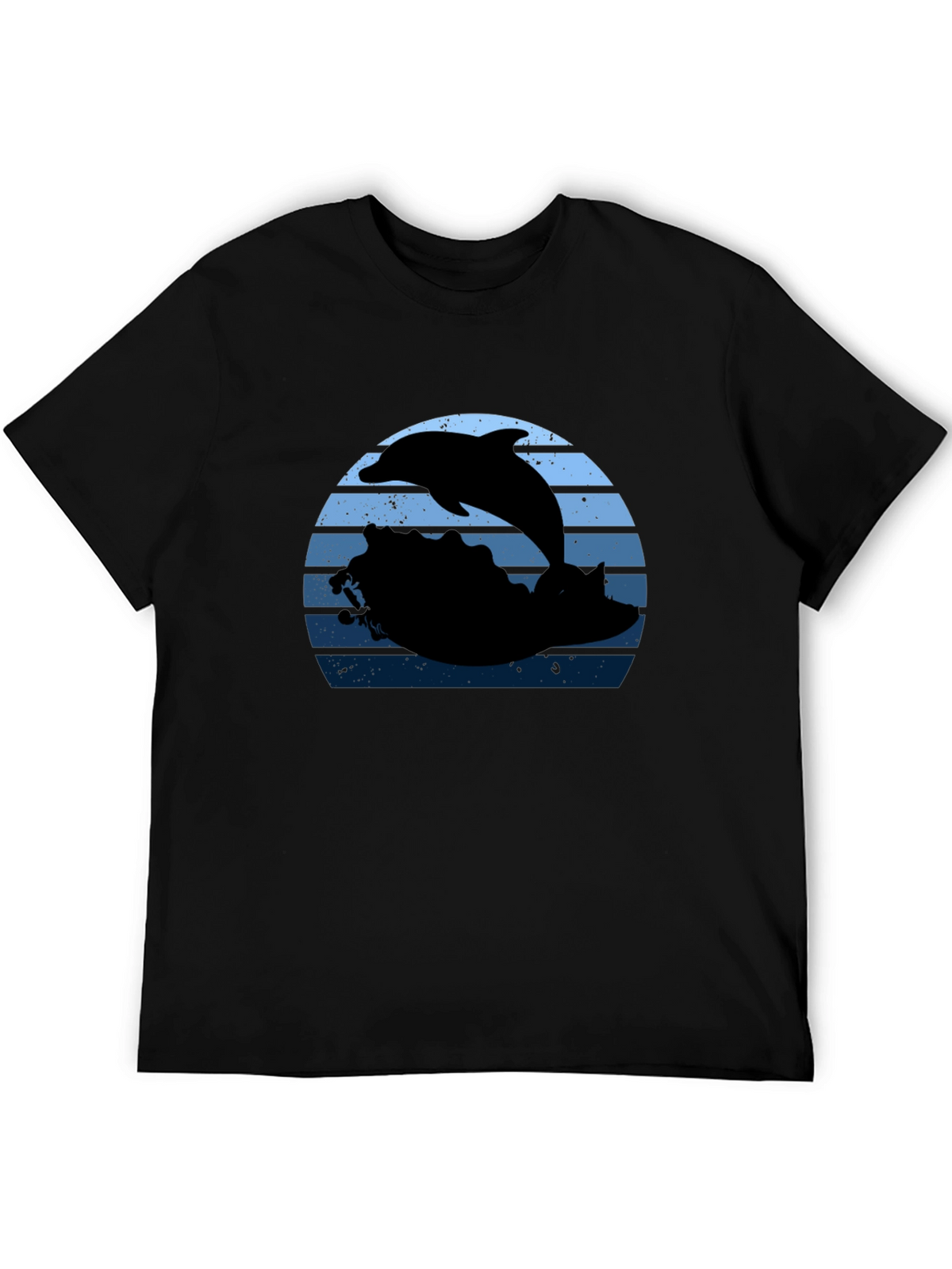 Dolphin Sunset Graphic T-Shirt