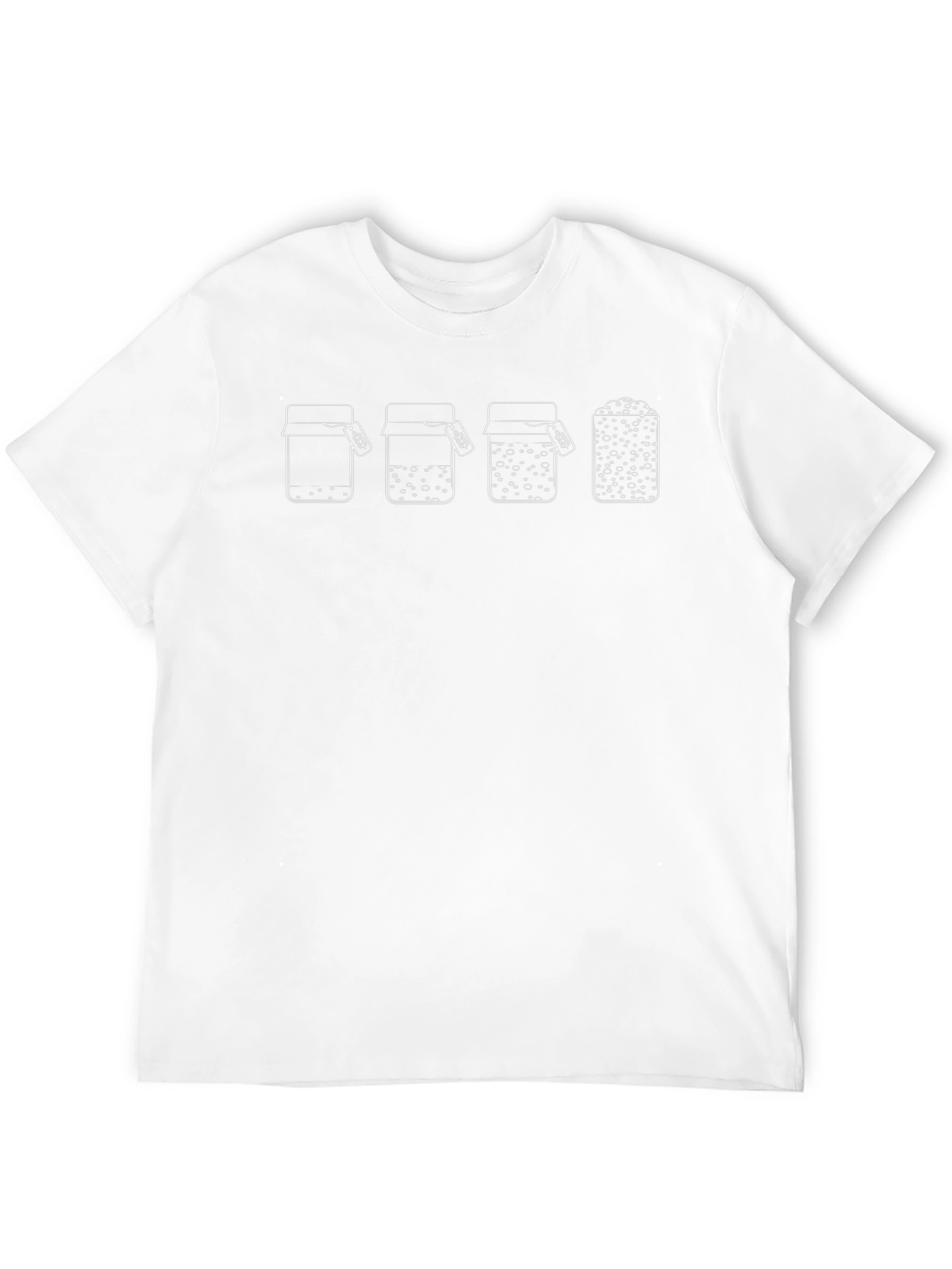 Fermentation Jars Graphic T-Shirt - Black