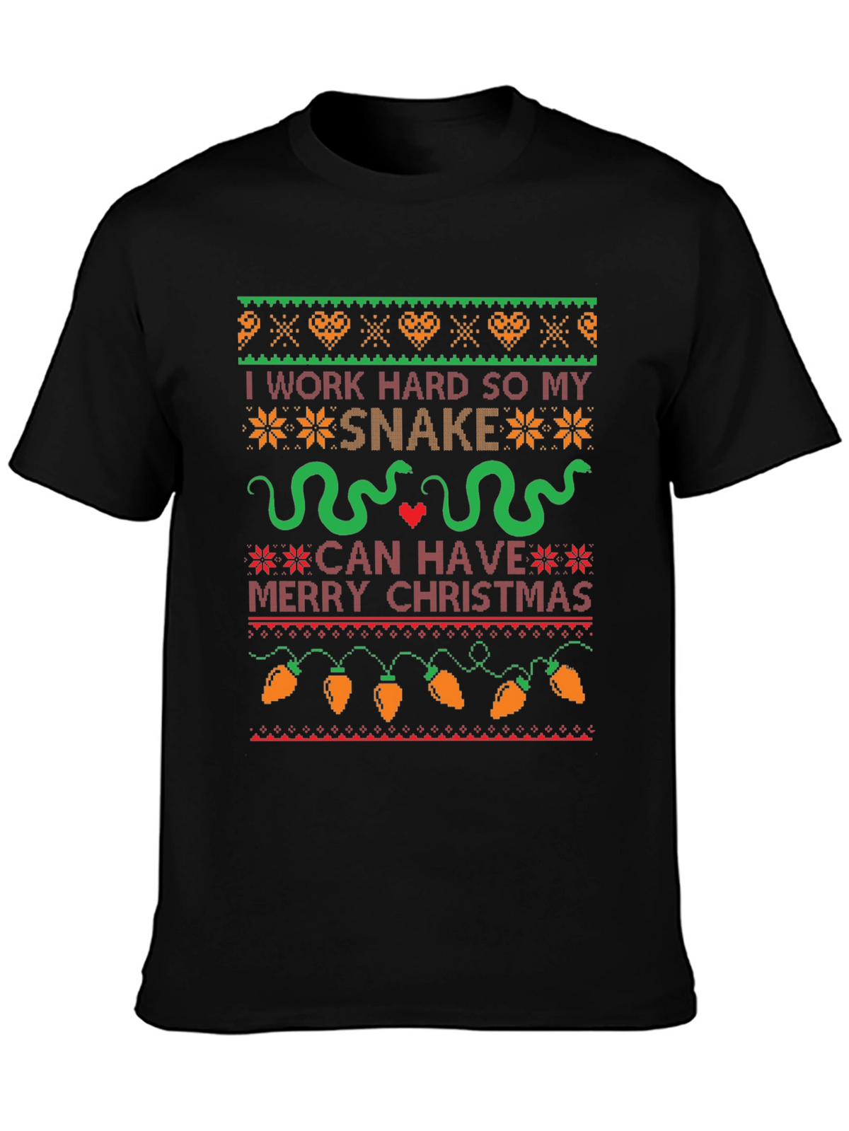 Funny Snake Christmas Sweater T-Shirt