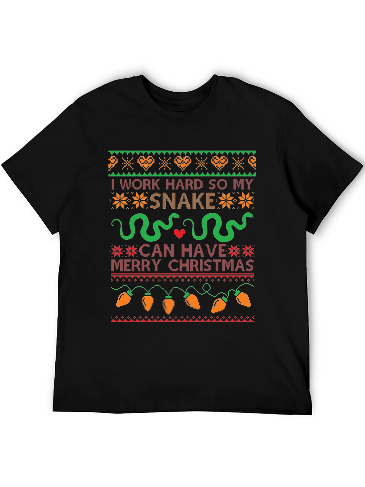 Funny Snake Christmas Sweater T-Shirt