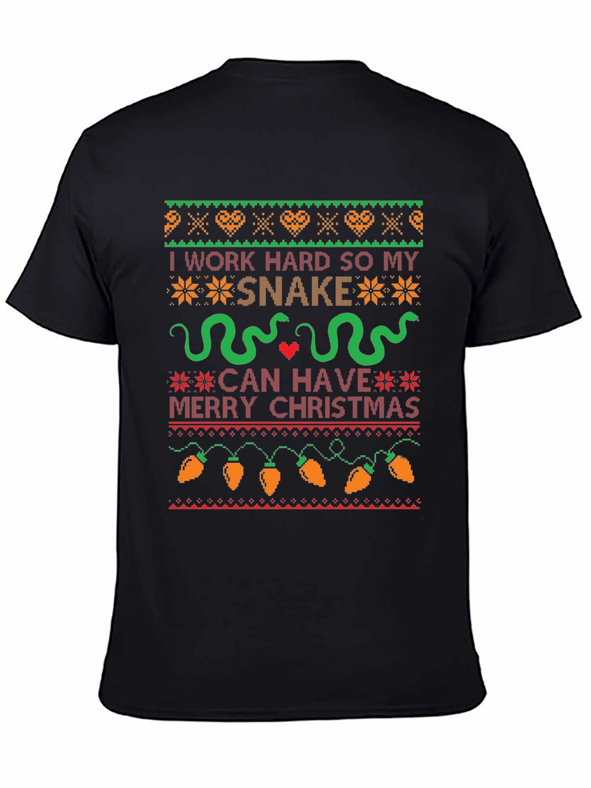 Funny Snake Christmas Sweater T-Shirt