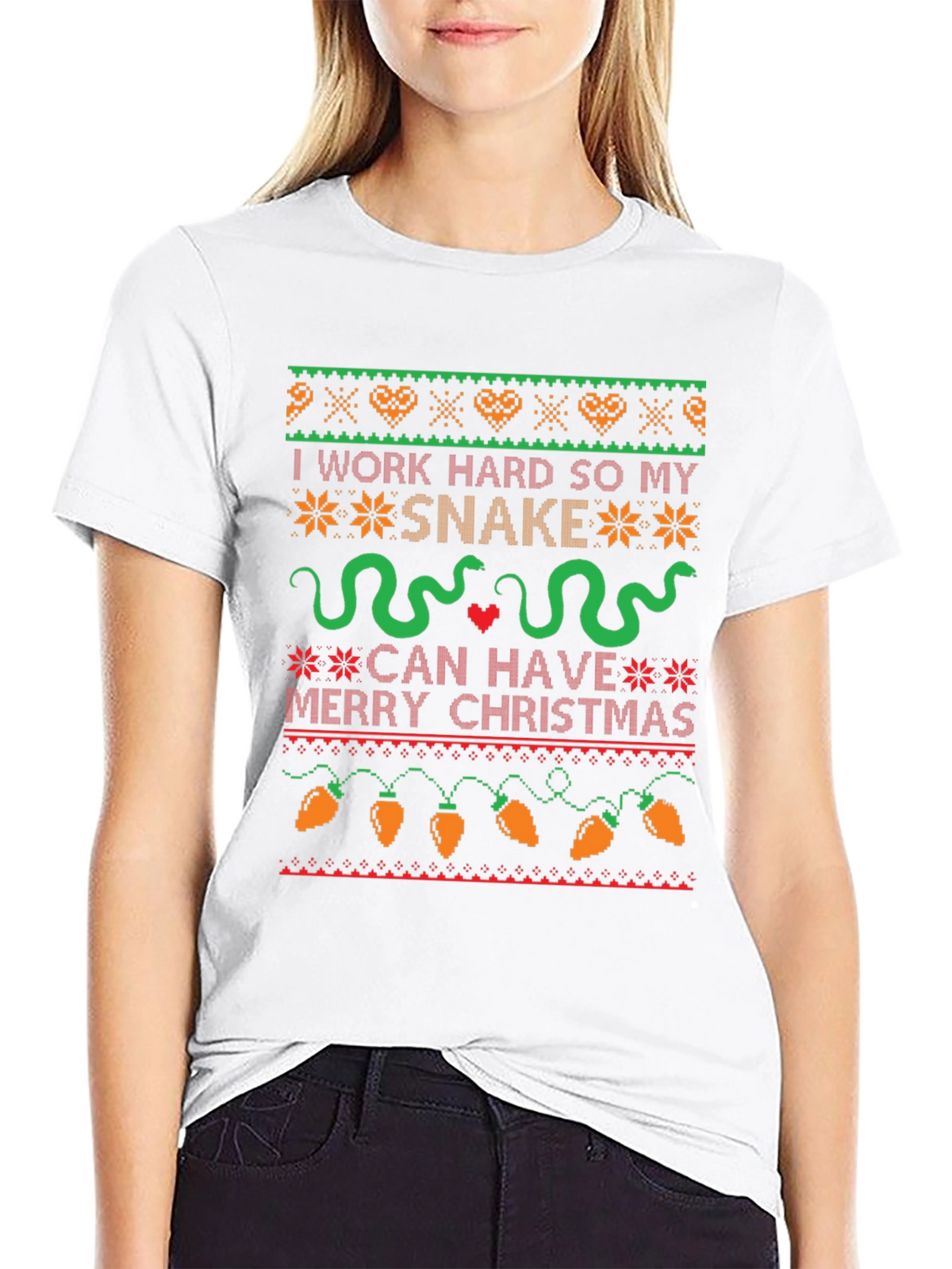 Funny Snake Christmas Sweater T-Shirt